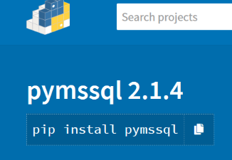 python中的pymssql操作MSSQL数据库